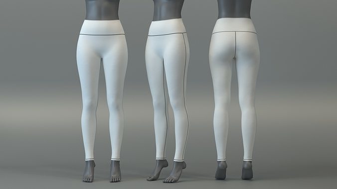 No Camel Toe Full Leggings 3D model