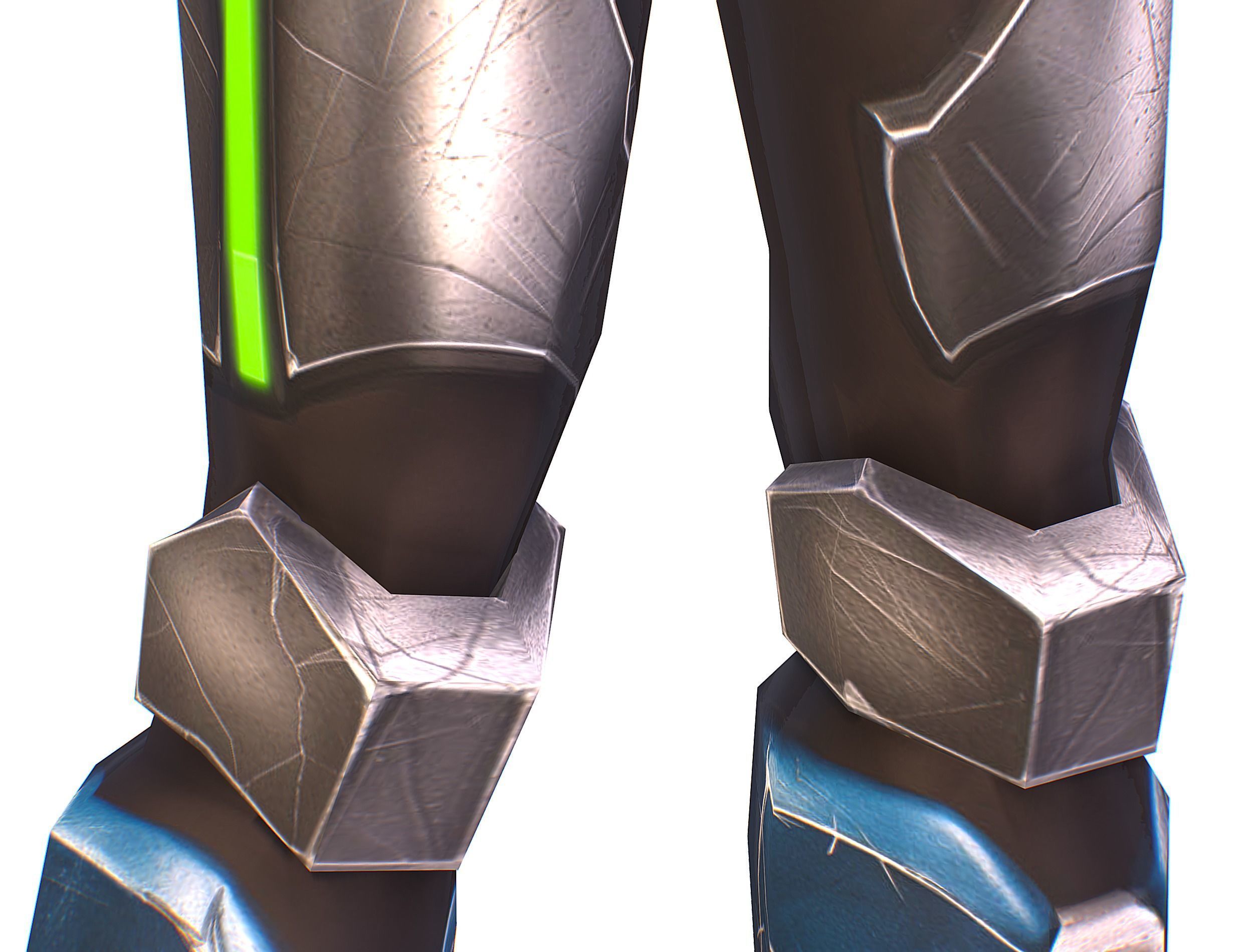 Cartoon Sci-Fi Cyborg Drone Trooper Soldier Low-poly 3D model_30