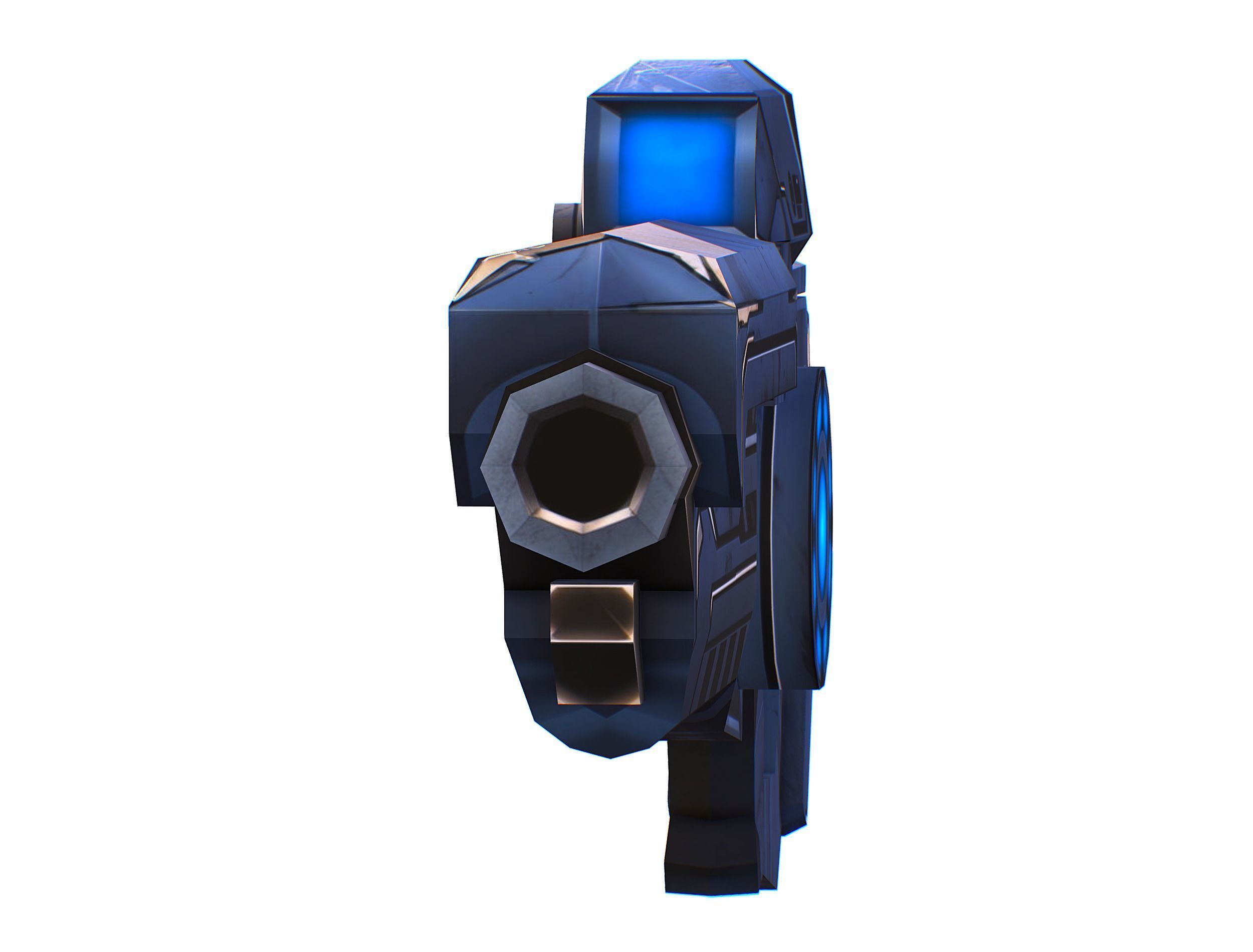 Cartoon Sci-Fi Cyborg Drone Trooper Soldier Low-poly 3D model_40