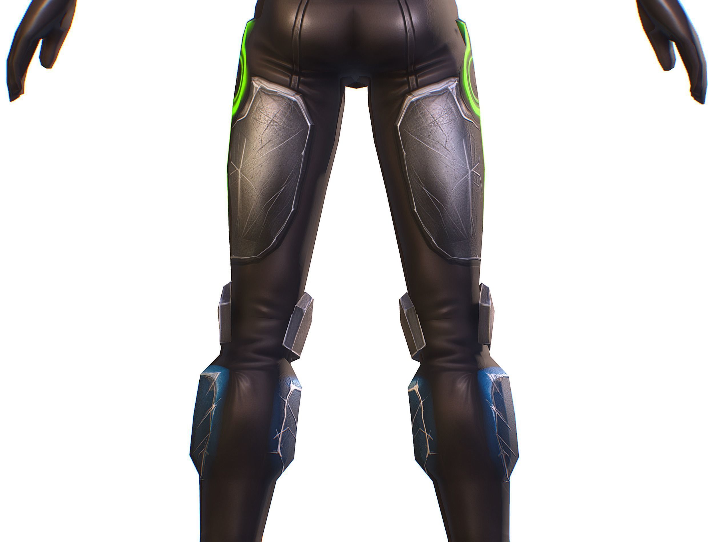 Cartoon Sci-Fi Cyborg Drone Trooper Soldier Low-poly 3D model_23