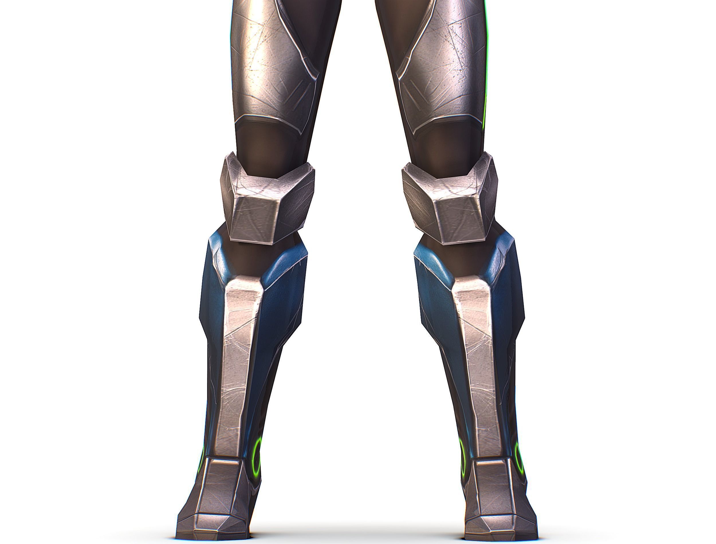 Cartoon Sci-Fi Cyborg Drone Trooper Soldier Low-poly 3D model_21