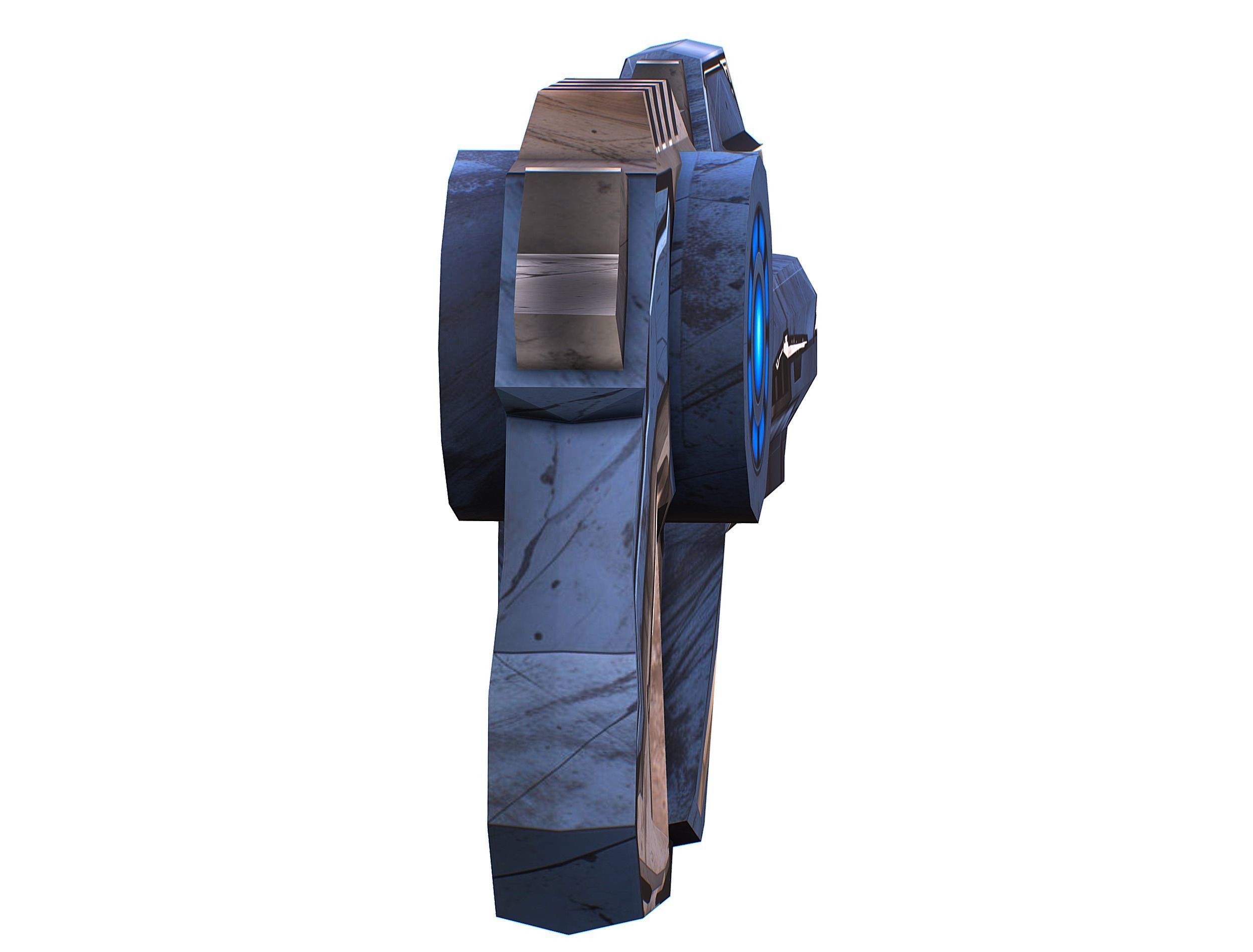 Cartoon Sci-Fi Cyborg Drone Trooper Soldier Low-poly 3D model_34