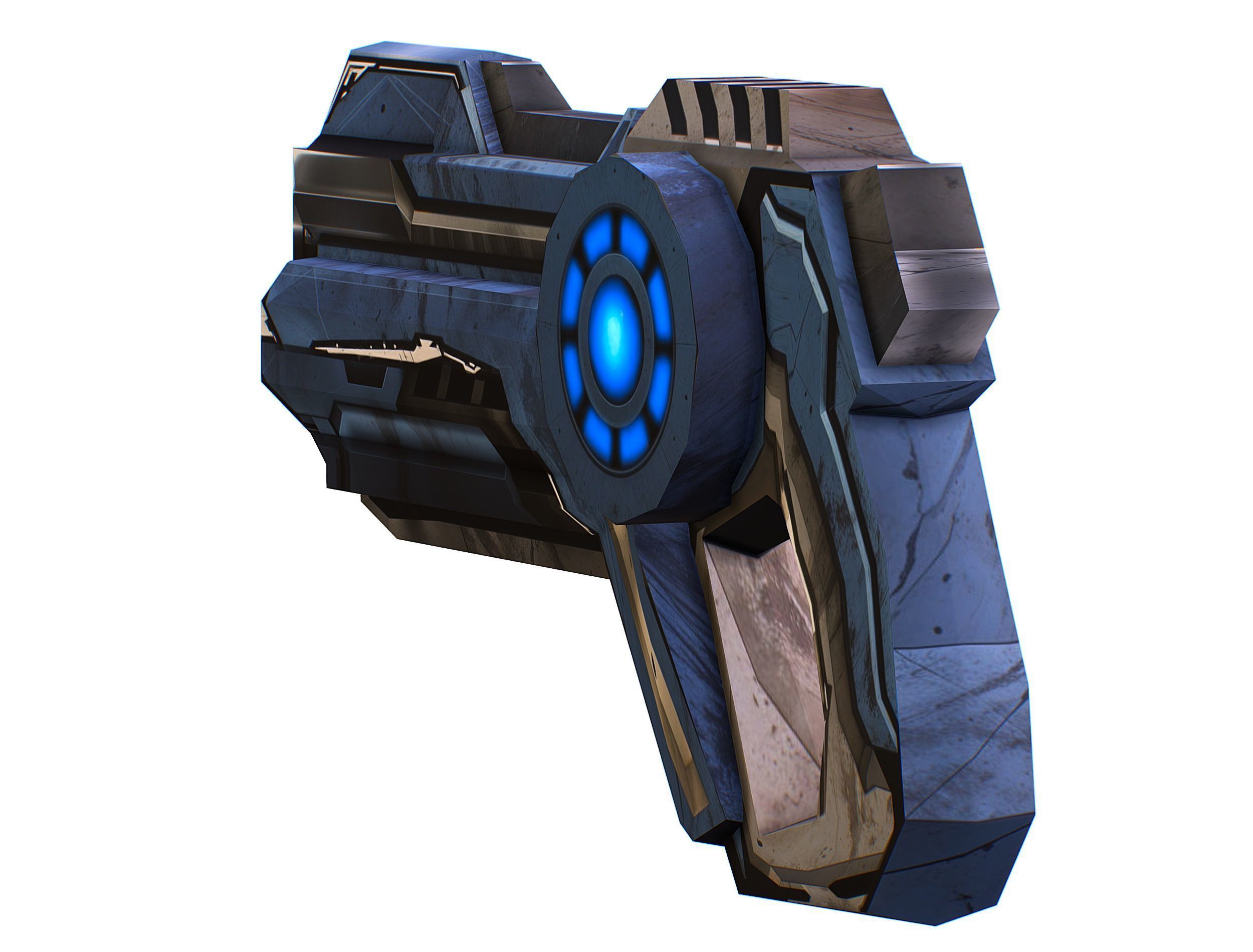 Cartoon Sci-Fi Cyborg Drone Trooper Soldier Low-poly 3D model_56