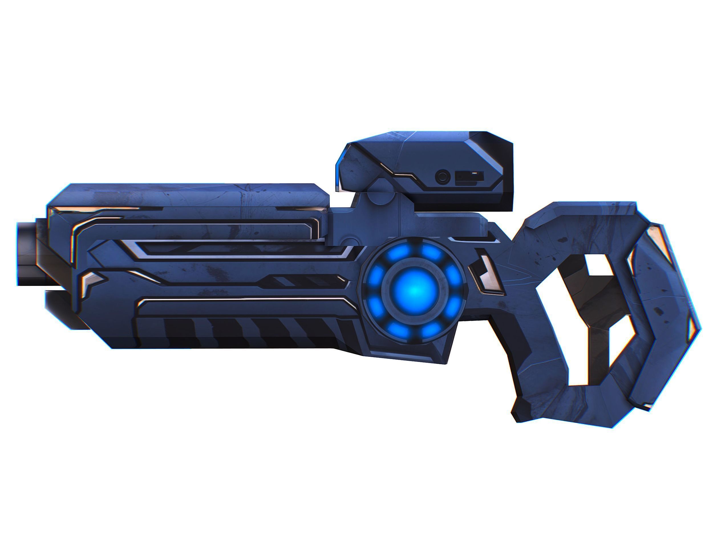 Cartoon Sci-Fi Cyborg Drone Trooper Soldier Low-poly 3D model_43