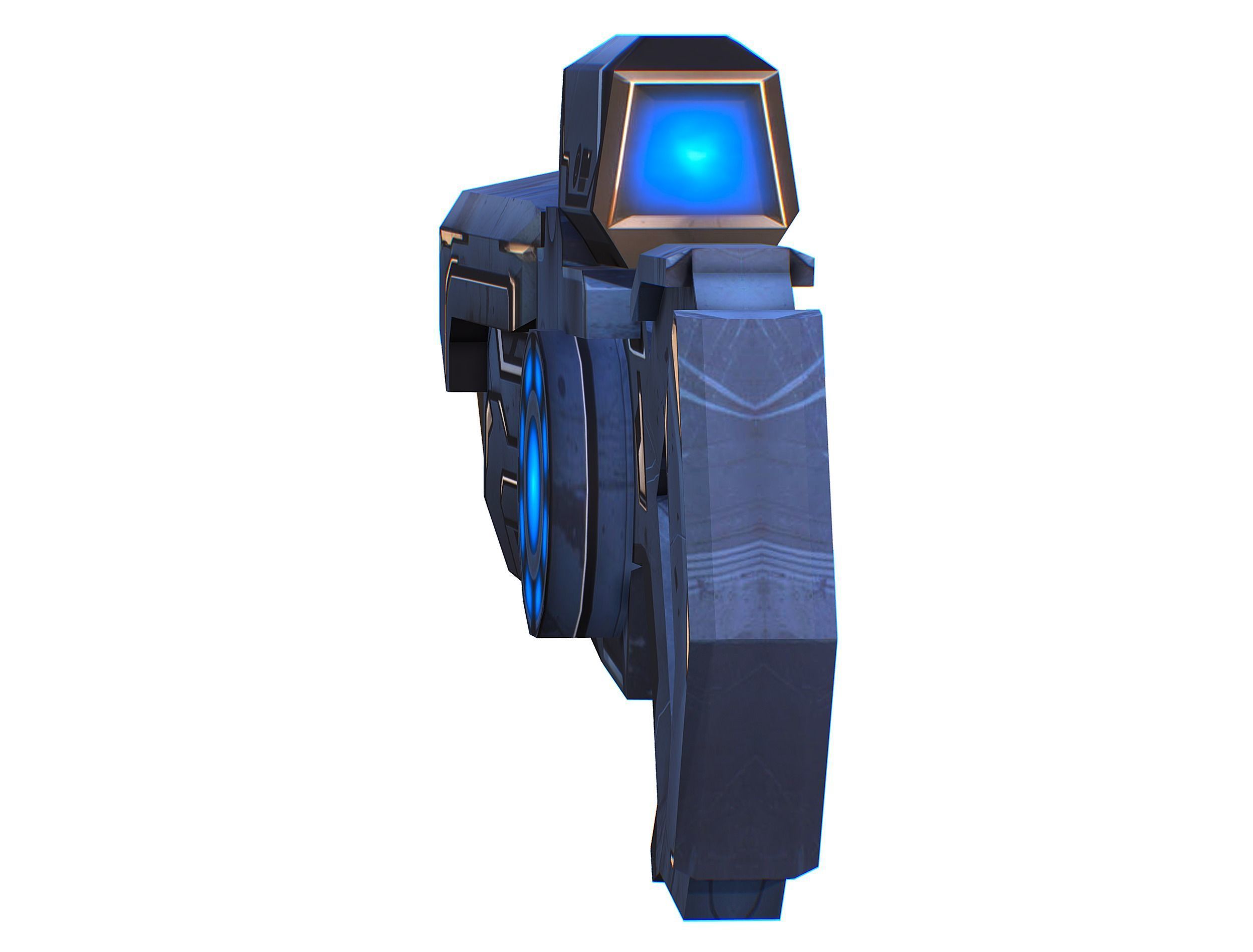 Cartoon Sci-Fi Cyborg Drone Trooper Soldier Low-poly 3D model_47