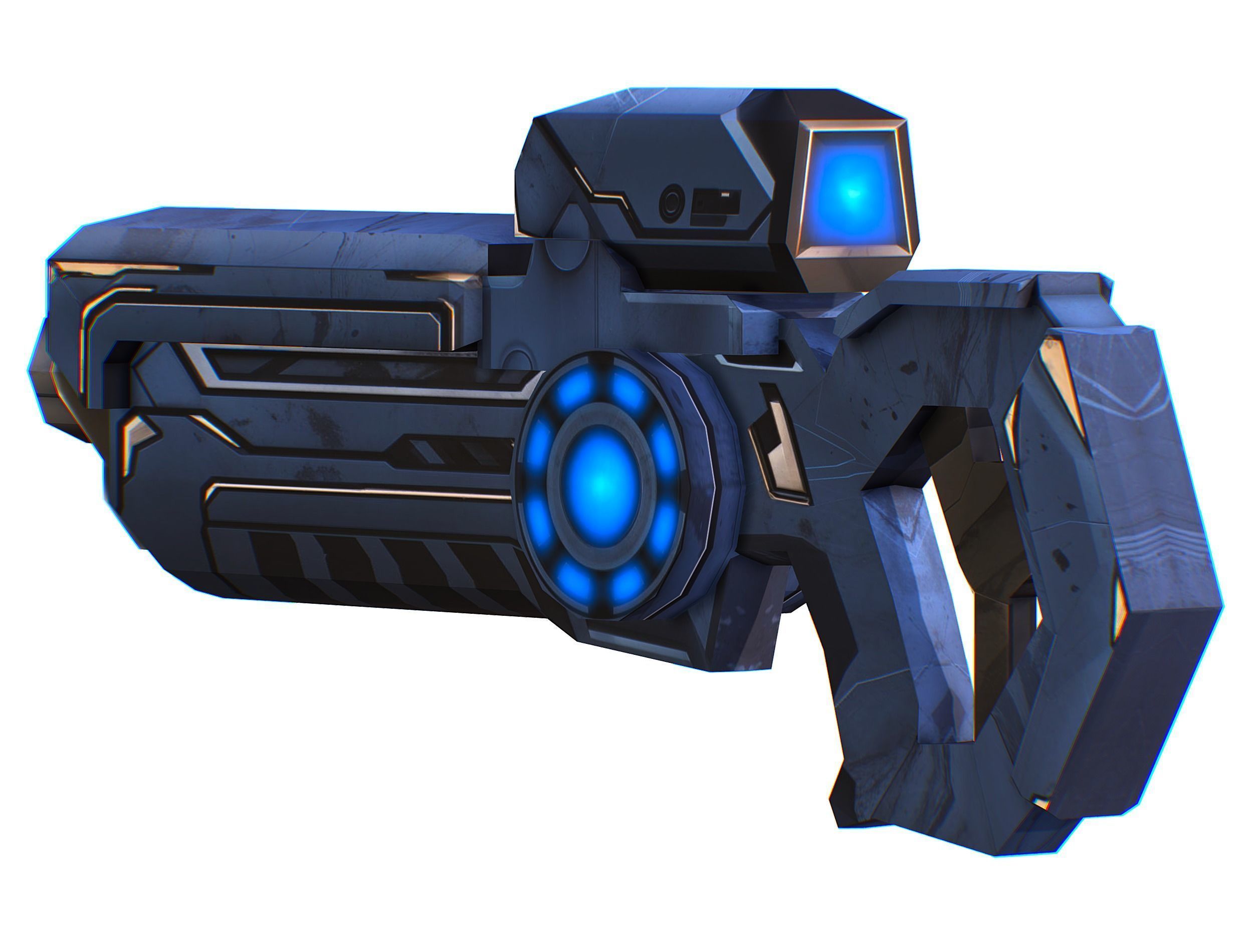 Cartoon Sci-Fi Cyborg Drone Trooper Soldier Low-poly 3D model_45