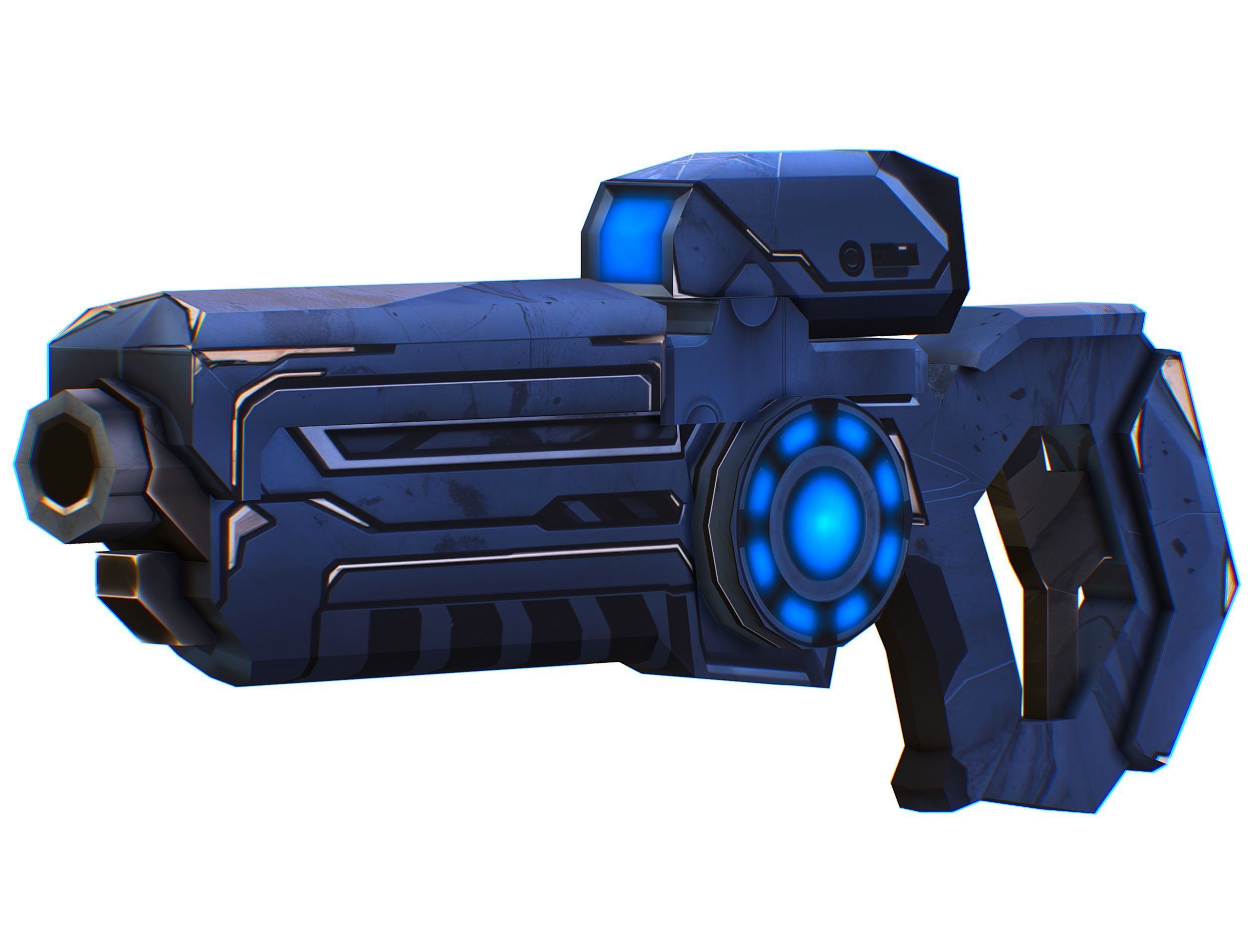 Cartoon Sci-Fi Cyborg Drone Trooper Soldier Low-poly 3D model_42