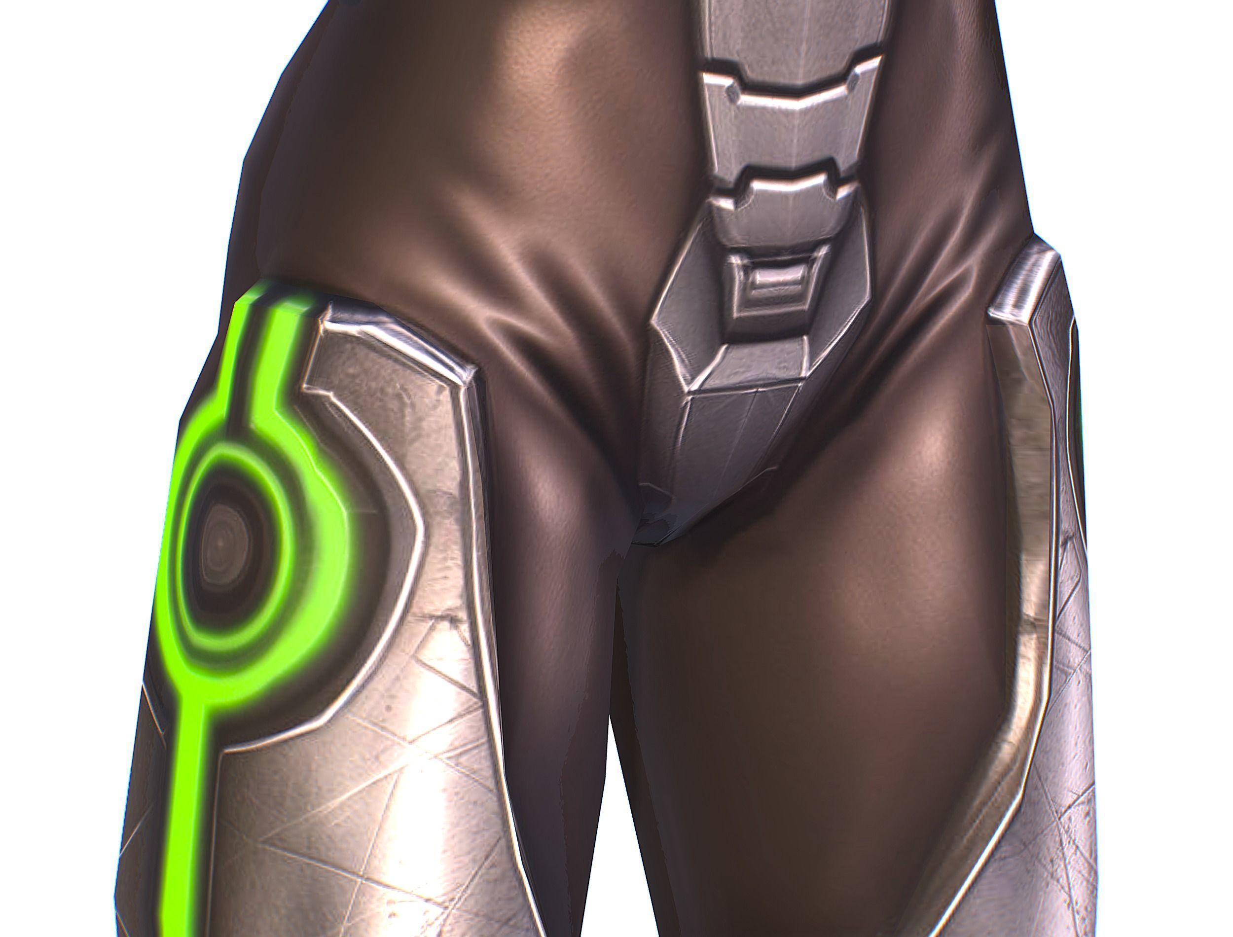 Cartoon Sci-Fi Cyborg Drone Trooper Soldier Low-poly 3D model_29