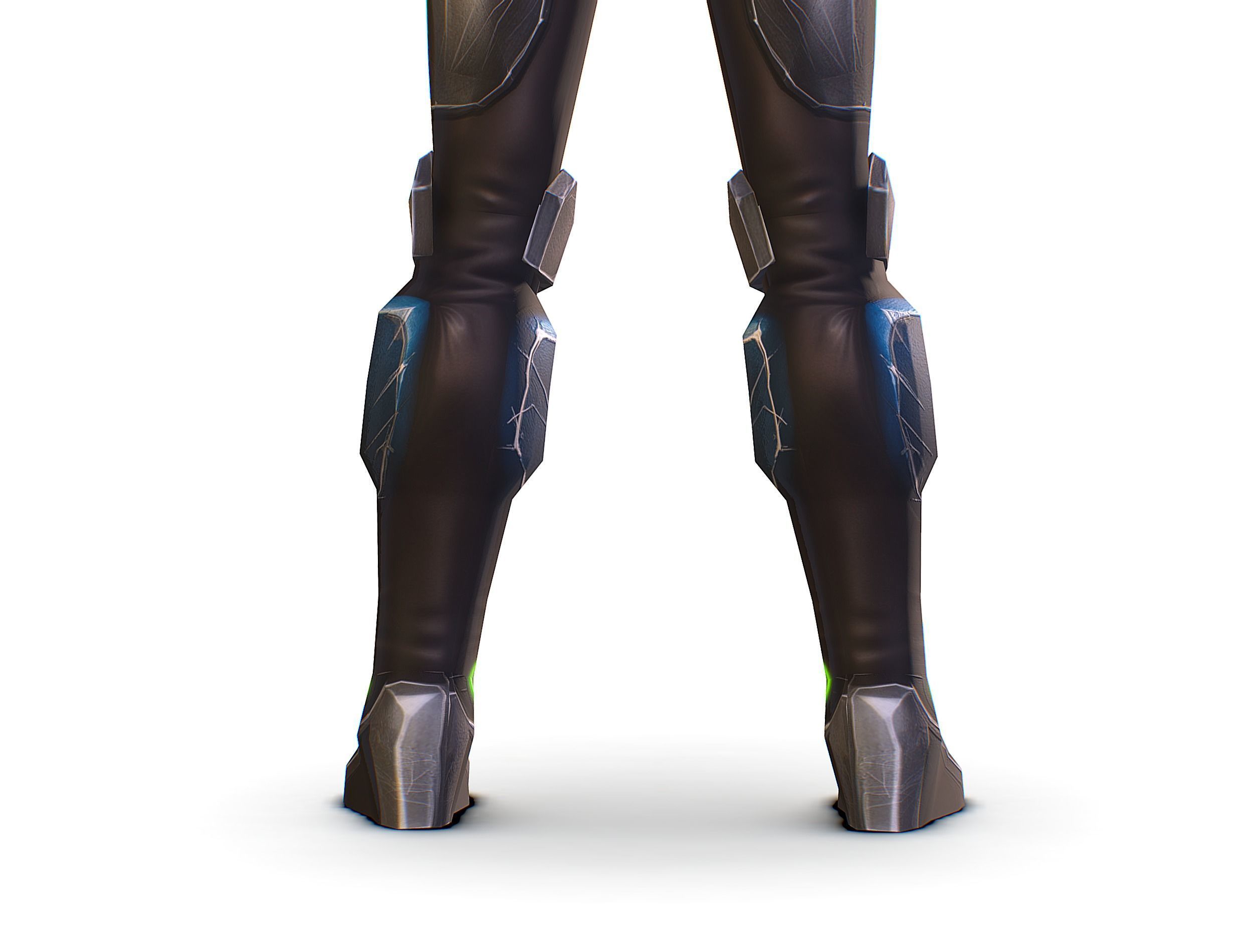 Cartoon Sci-Fi Cyborg Drone Trooper Soldier Low-poly 3D model_24