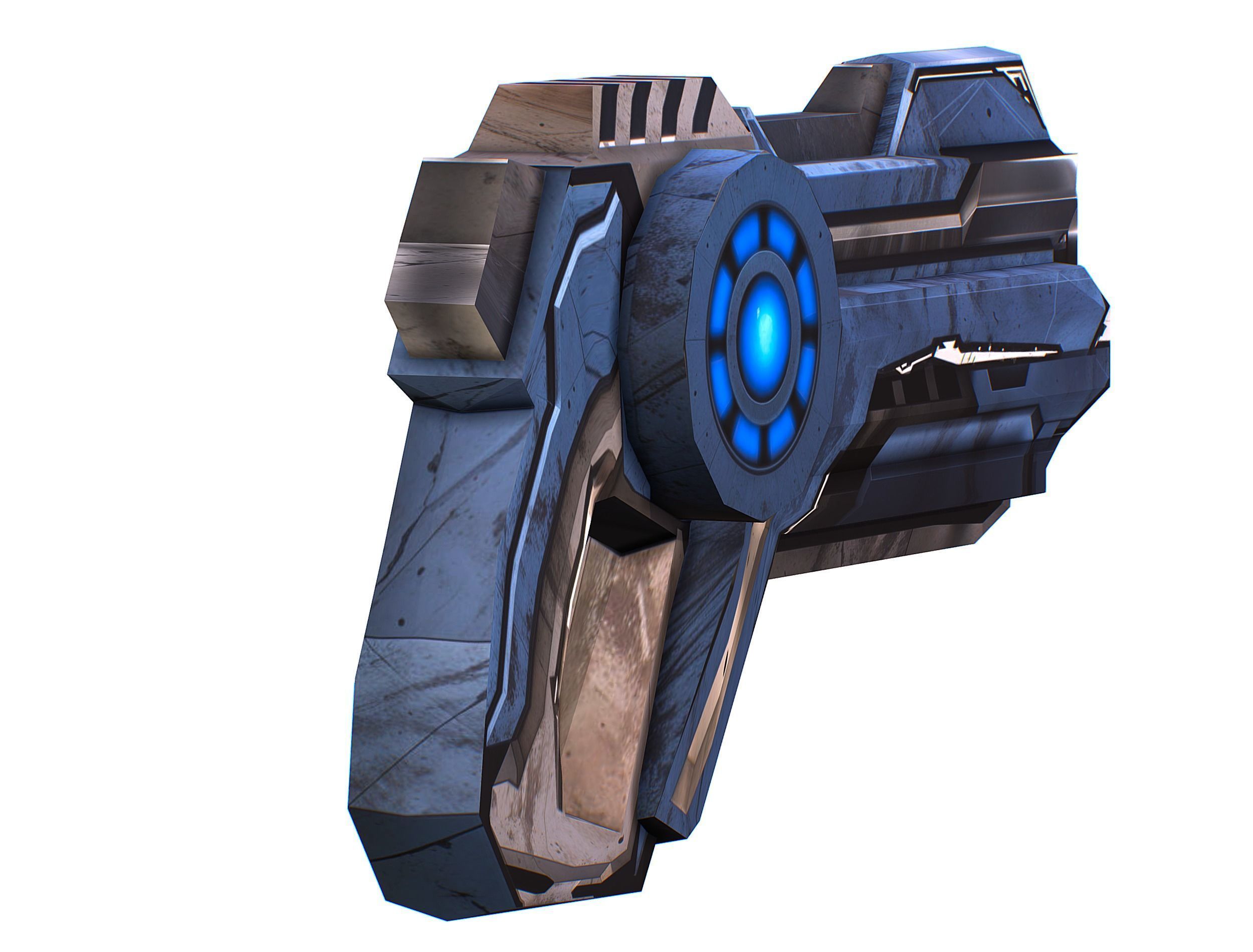 Cartoon Sci-Fi Cyborg Drone Trooper Soldier Low-poly 3D model_35