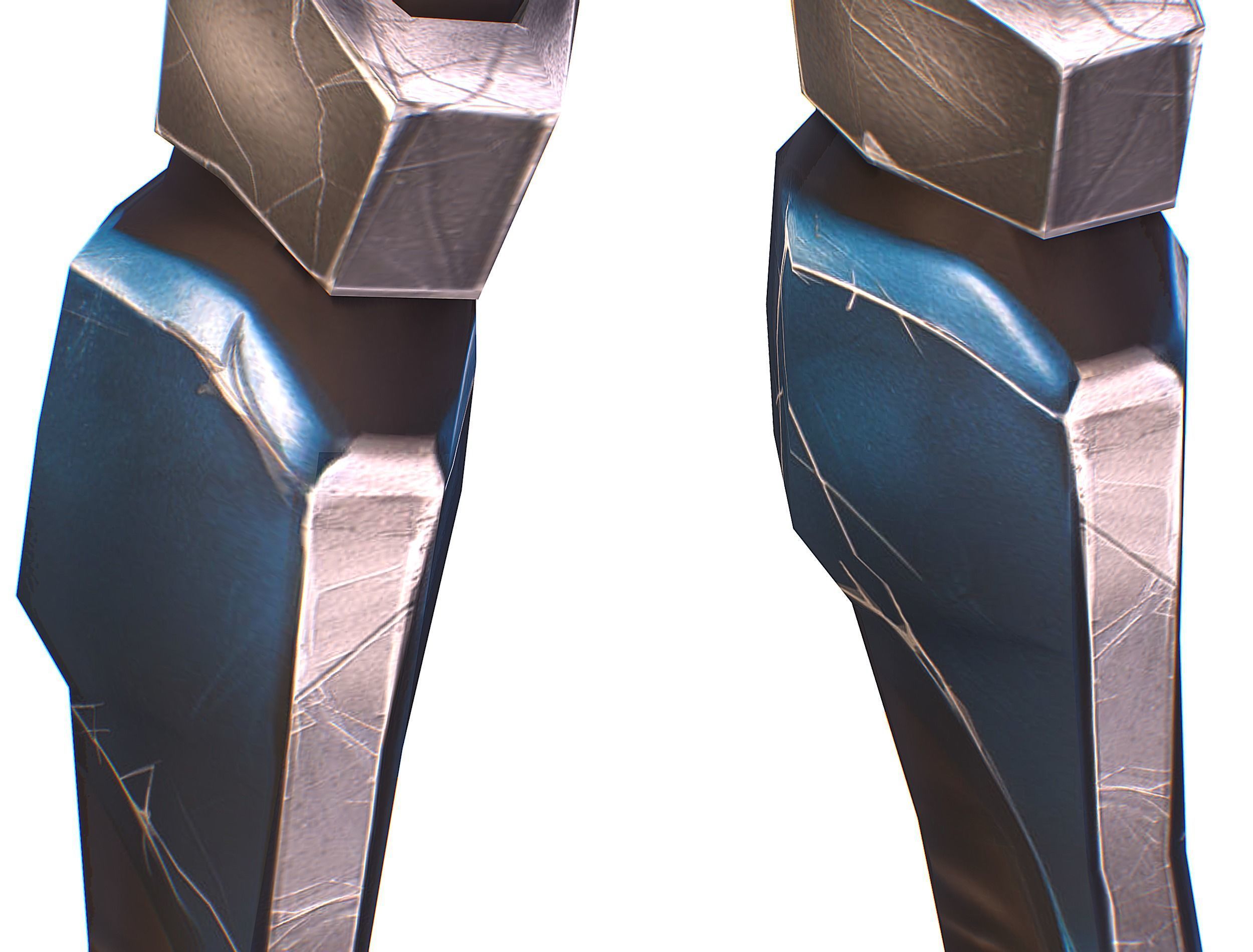 Cartoon Sci-Fi Cyborg Drone Trooper Soldier Low-poly 3D model_31