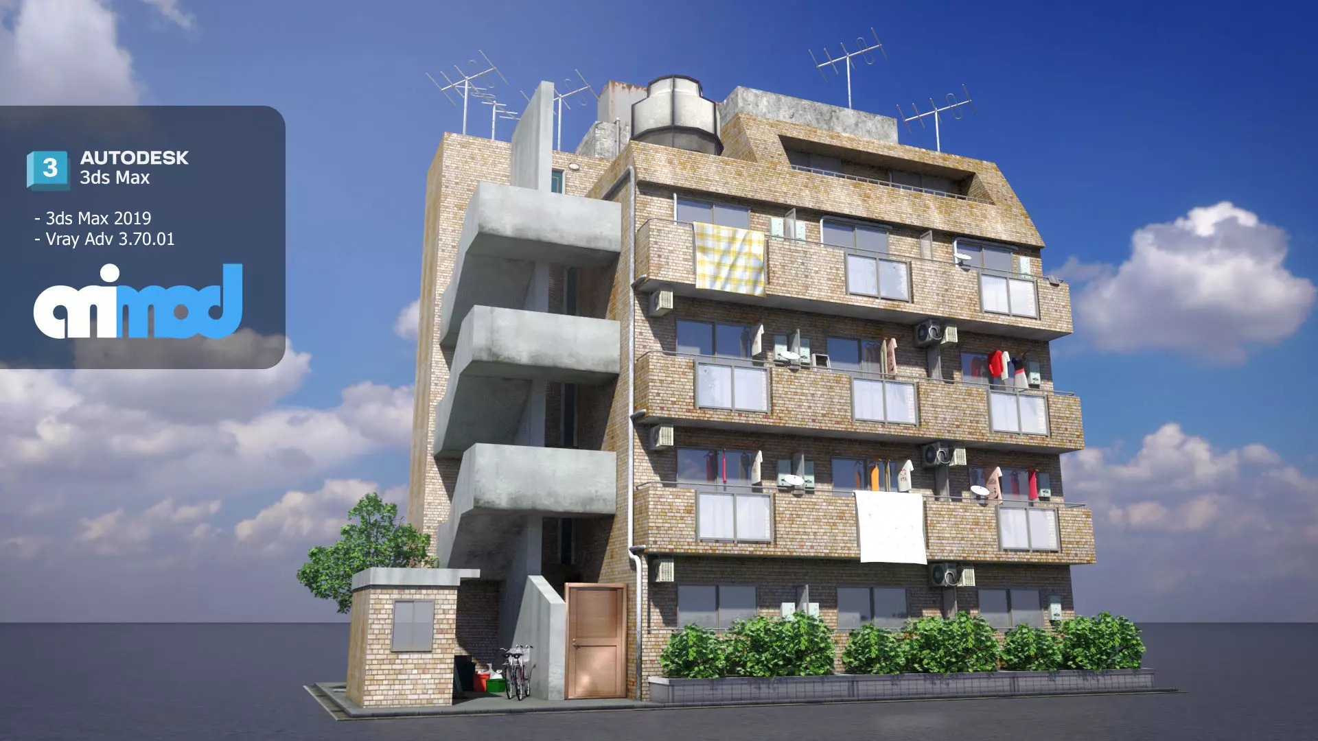 Japanese Apartment 0001 3D model