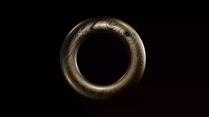 Fluid Texture Material Ring
