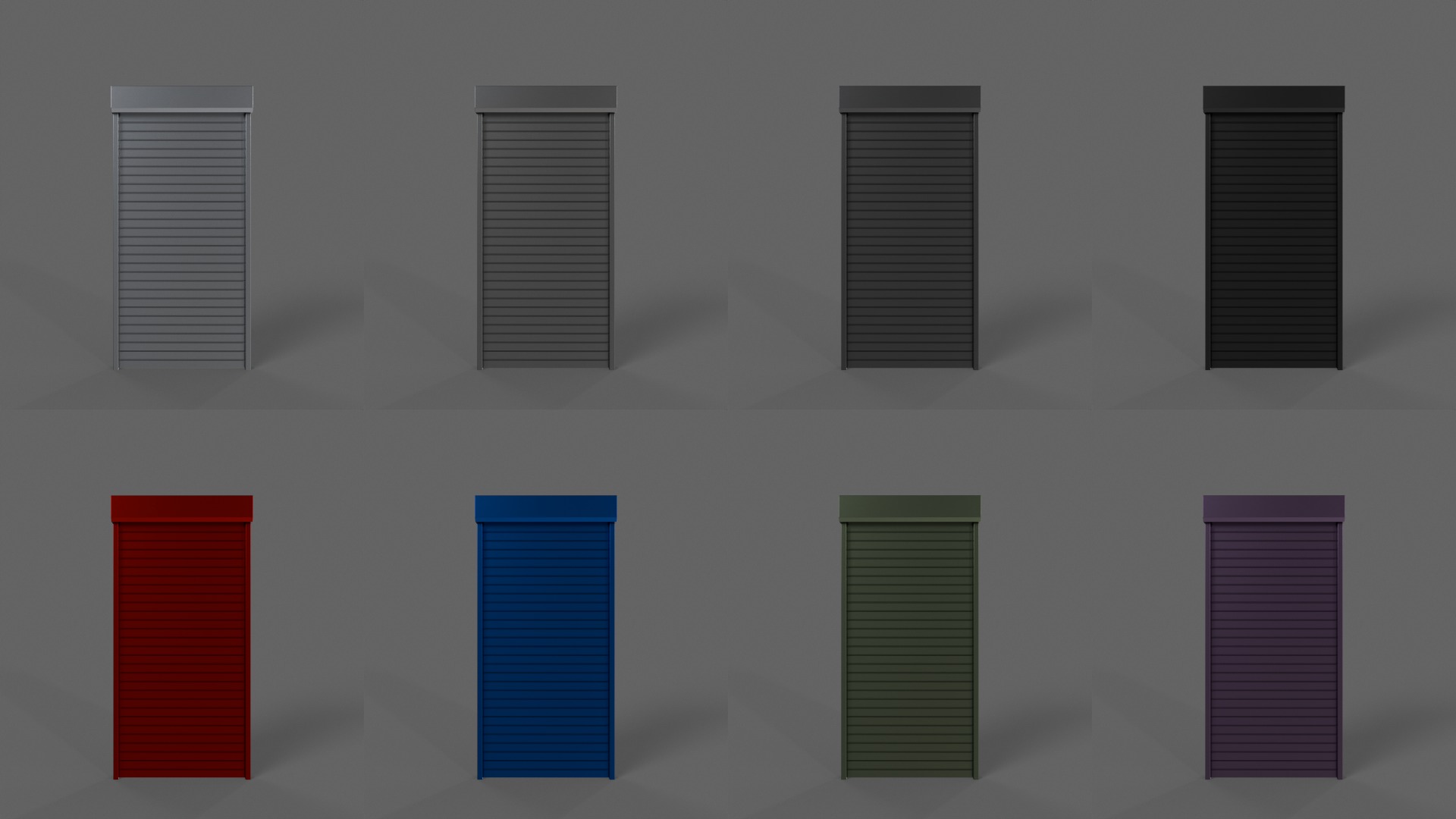 PBR Industrial Doors 3D Model Collection_8