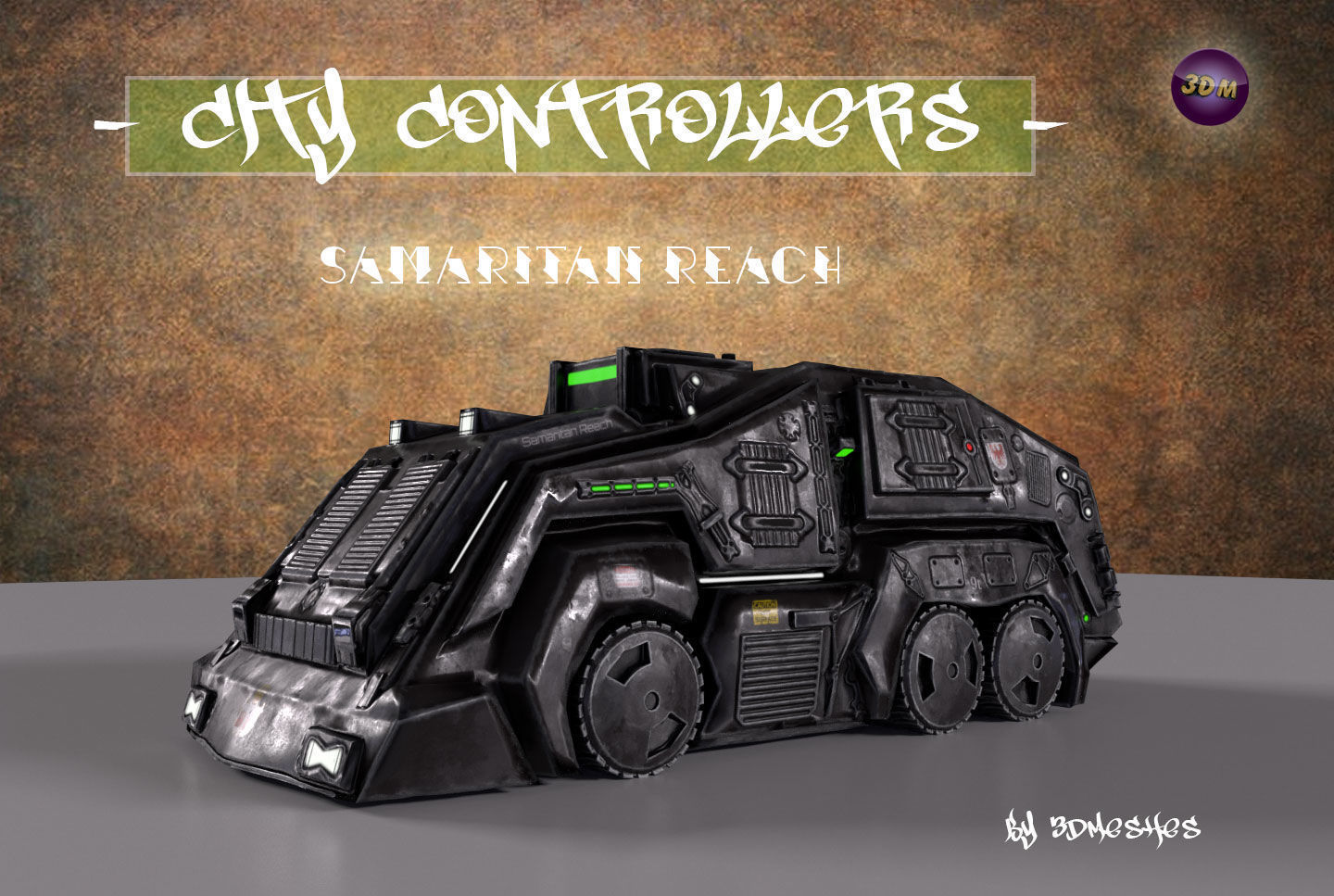 City Controllers - Samaritan Reach - PBR lowpoly Low-poly 3D model_13