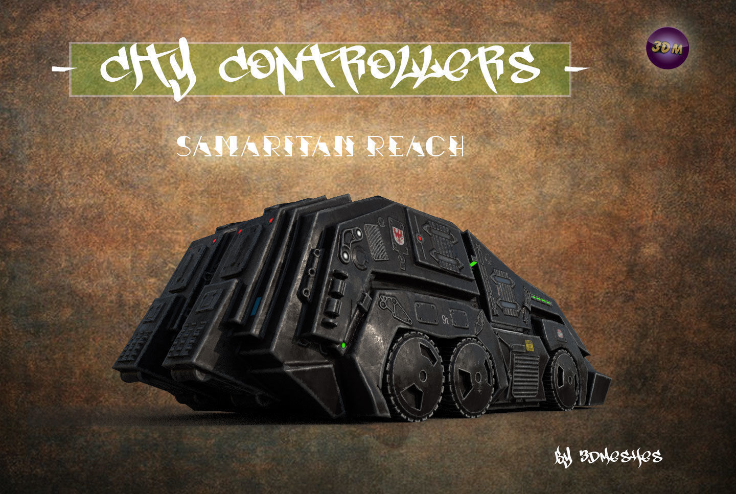 City Controllers - Samaritan Reach - PBR lowpoly Low-poly 3D model_27