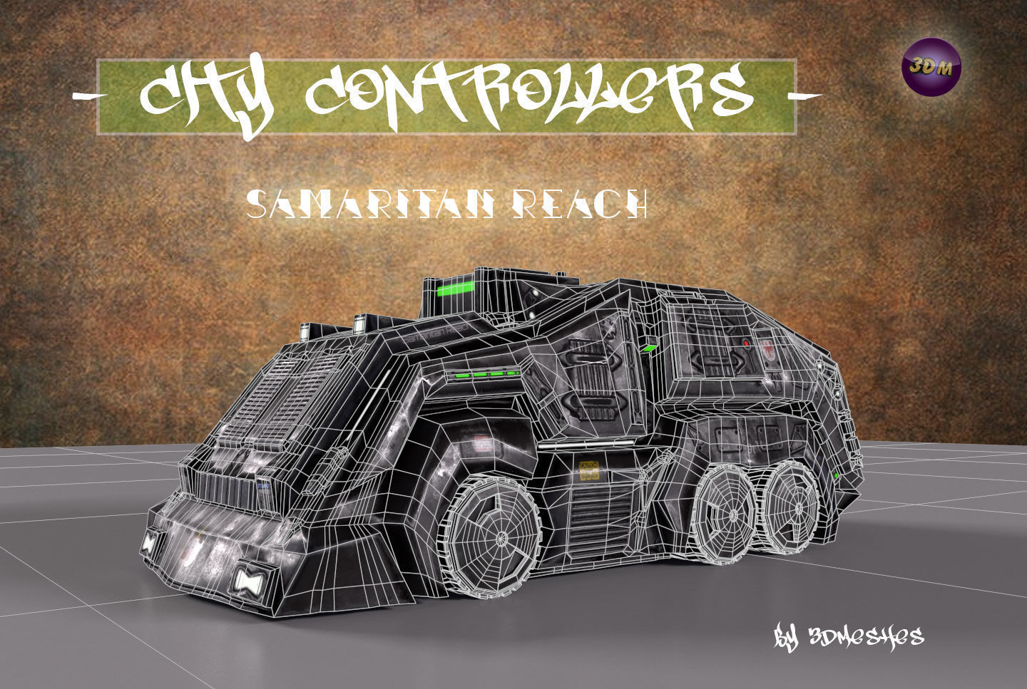 City Controllers - Samaritan Reach - PBR lowpoly Low-poly 3D model_14