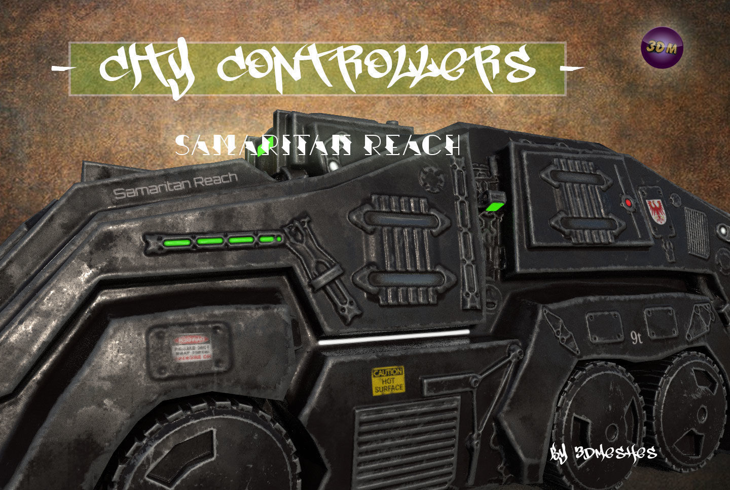 City Controllers - Samaritan Reach - PBR lowpoly Low-poly 3D model_7