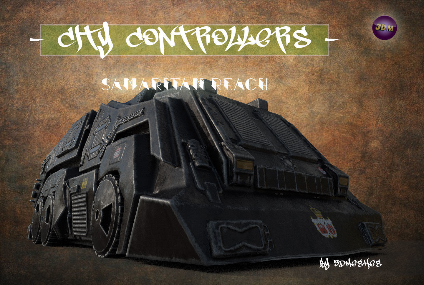 City Controllers - Samaritan Reach - PBR lowpoly Low-poly 3D model_8