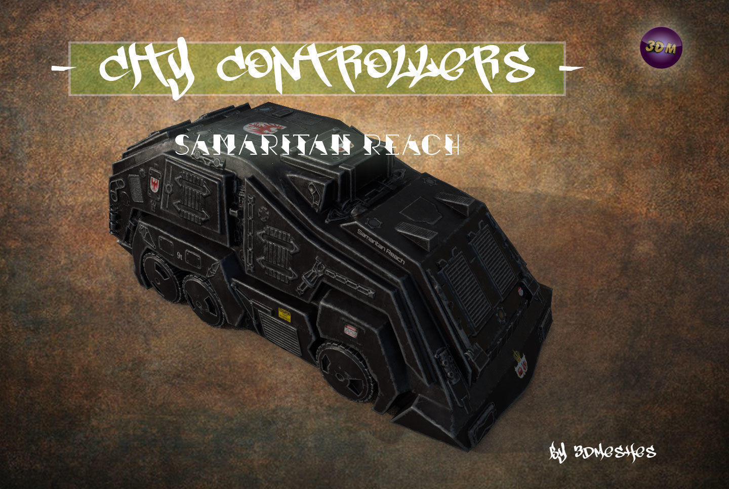 City Controllers - Samaritan Reach - PBR lowpoly Low-poly 3D model_2