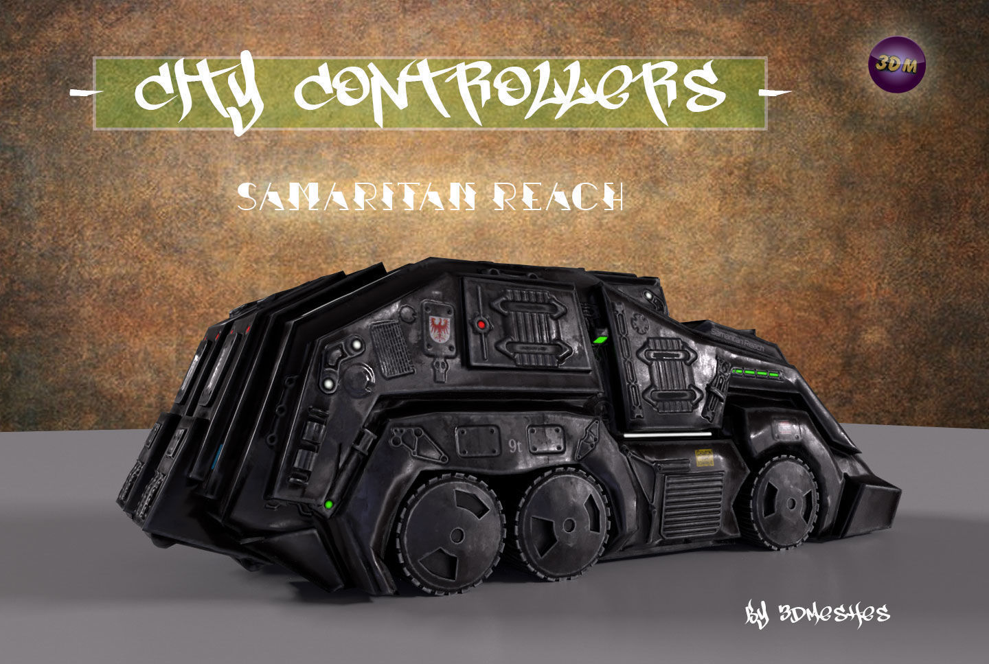 City Controllers - Samaritan Reach - PBR lowpoly Low-poly 3D model_15