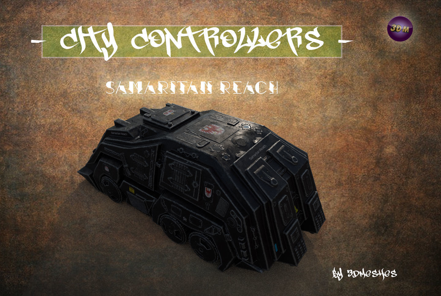 City Controllers - Samaritan Reach - PBR lowpoly Low-poly 3D model_4