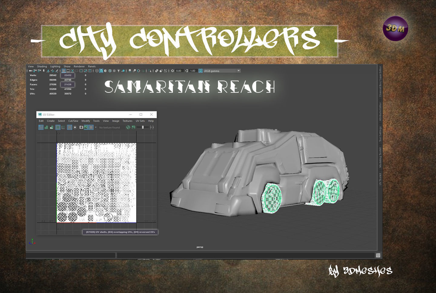 City Controllers - Samaritan Reach - PBR lowpoly Low-poly 3D model_19