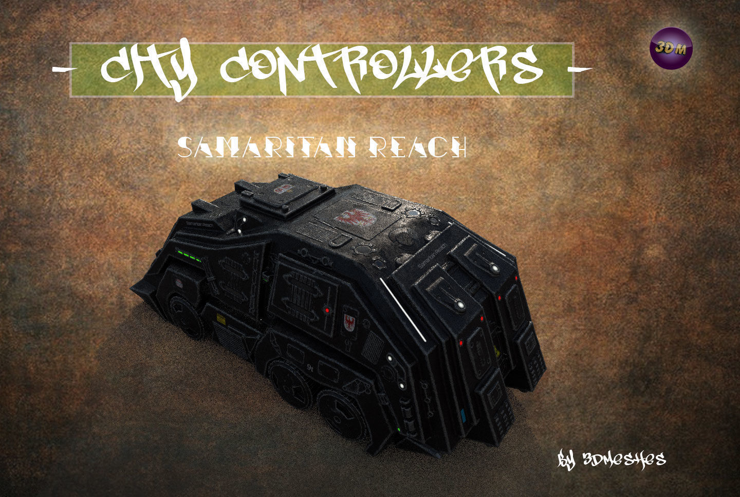 City Controllers - Samaritan Reach - PBR lowpoly Low-poly 3D model_5