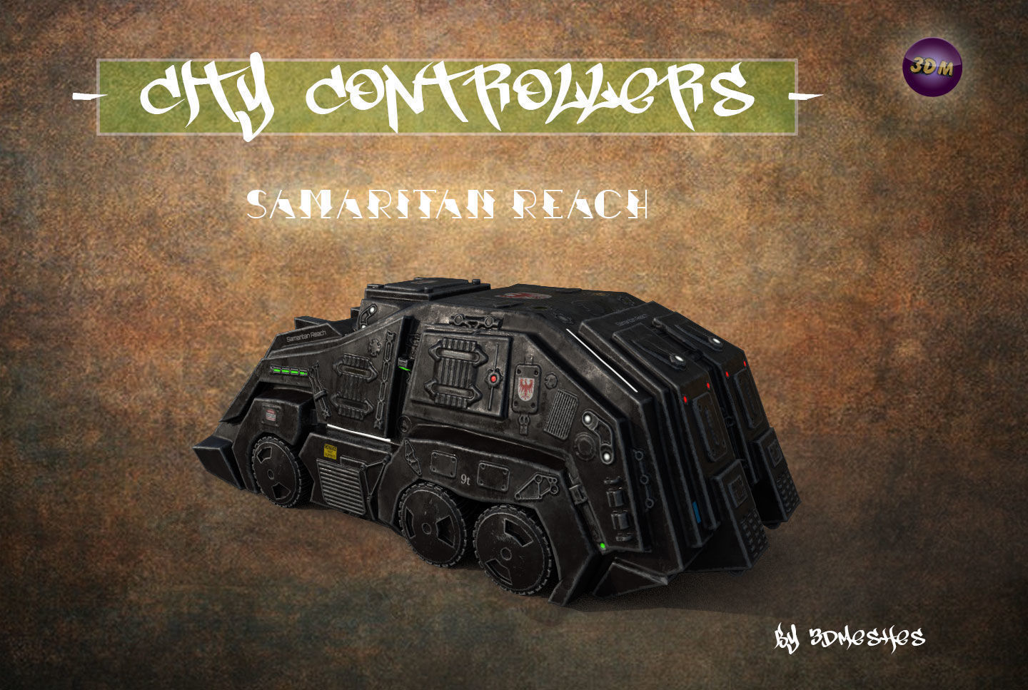 City Controllers - Samaritan Reach - PBR lowpoly Low-poly 3D model_23