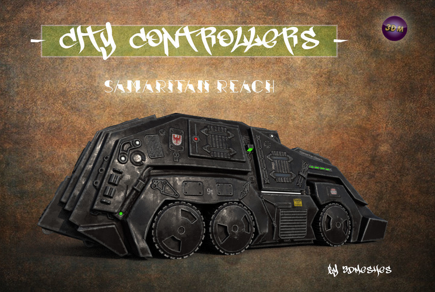 City Controllers - Samaritan Reach - PBR lowpoly Low-poly 3D model_11