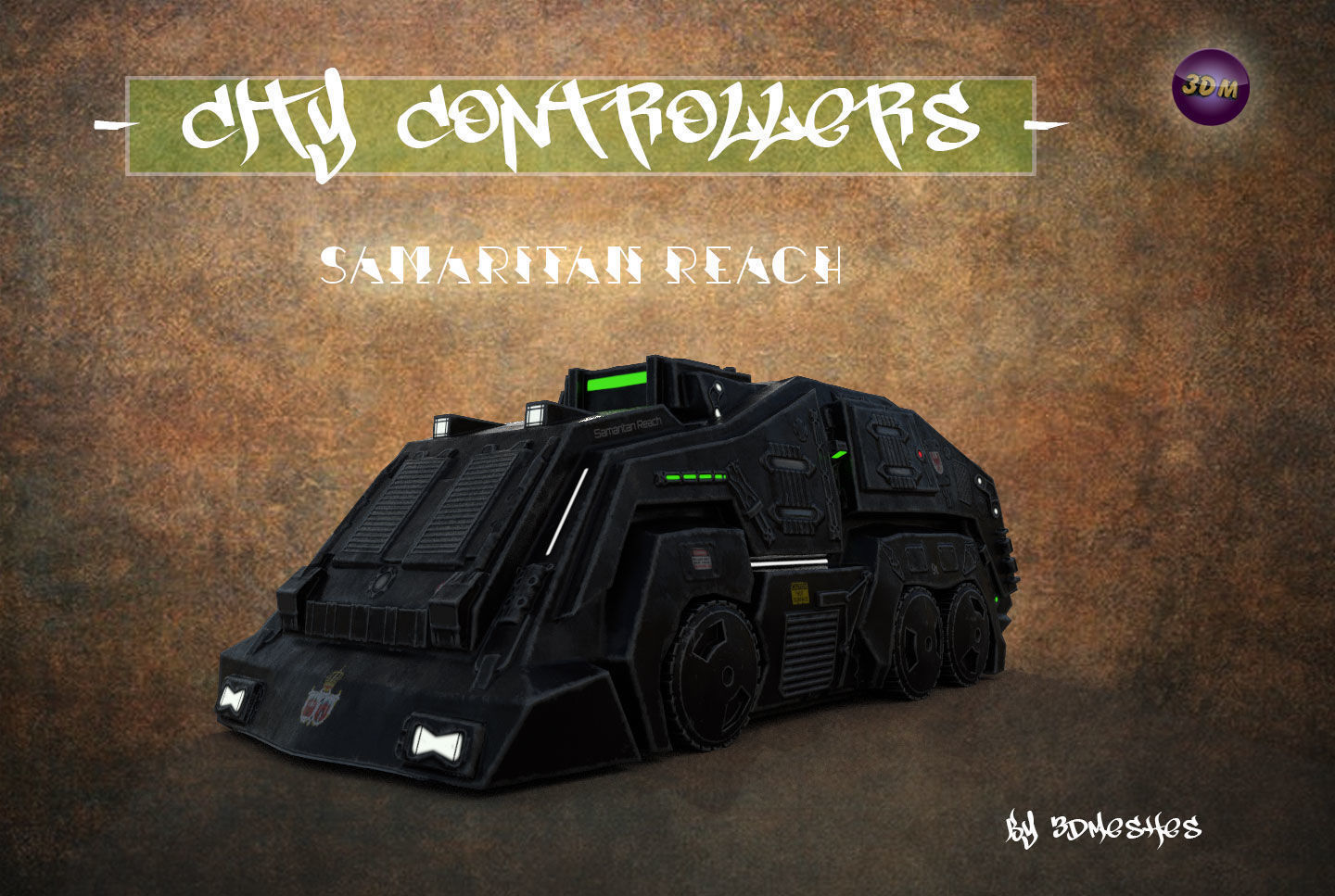 City Controllers - Samaritan Reach - PBR lowpoly Low-poly 3D model_25