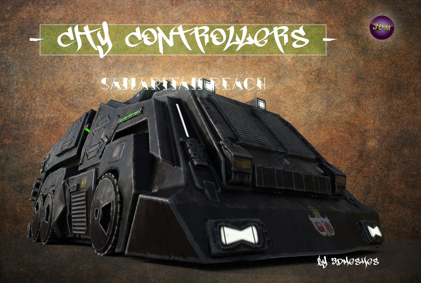 City Controllers - Samaritan Reach - PBR lowpoly Low-poly 3D model_9