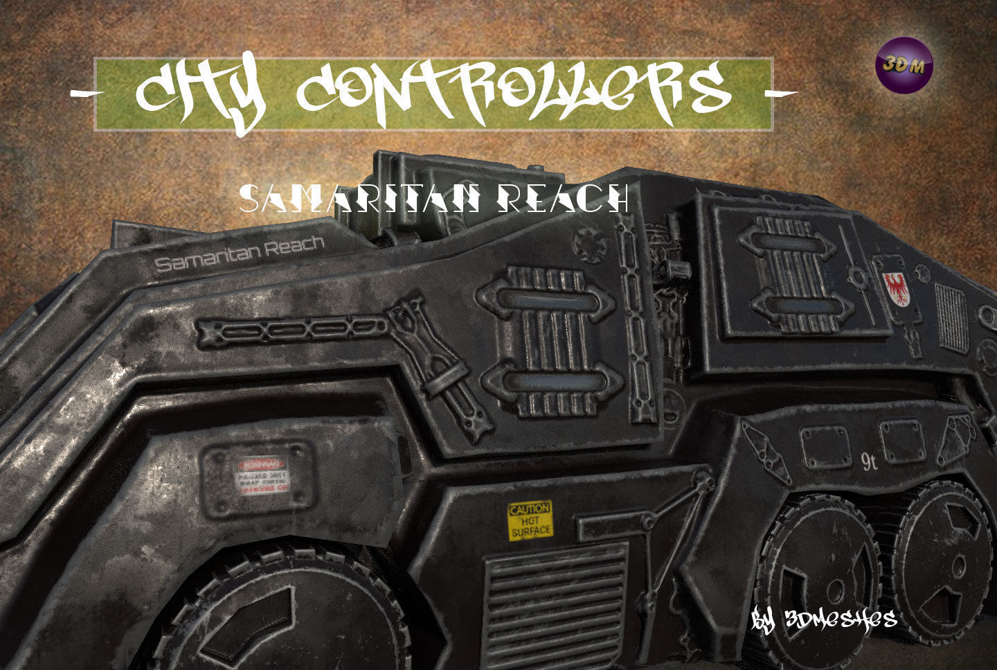 City Controllers - Samaritan Reach - PBR lowpoly Low-poly 3D model_6