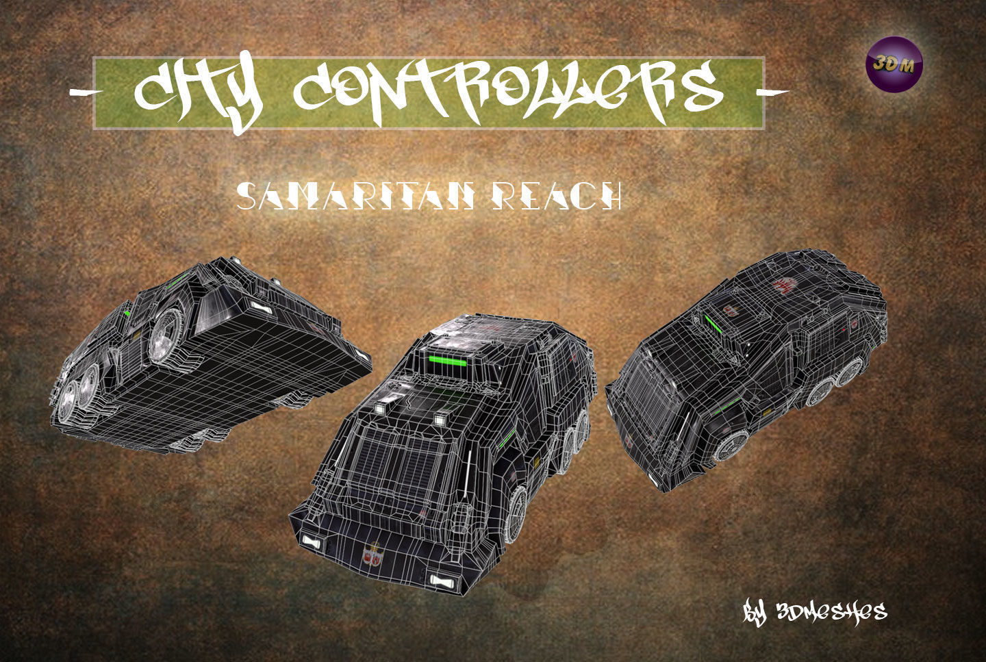 City Controllers - Samaritan Reach - PBR lowpoly Low-poly 3D model_17