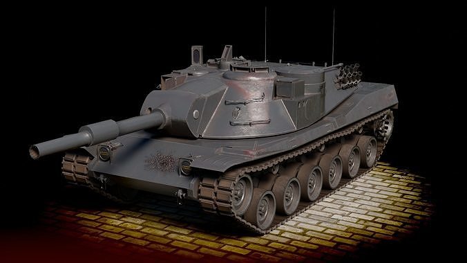 KPZ-70 MBT-70 PBR Low-poly 3D model