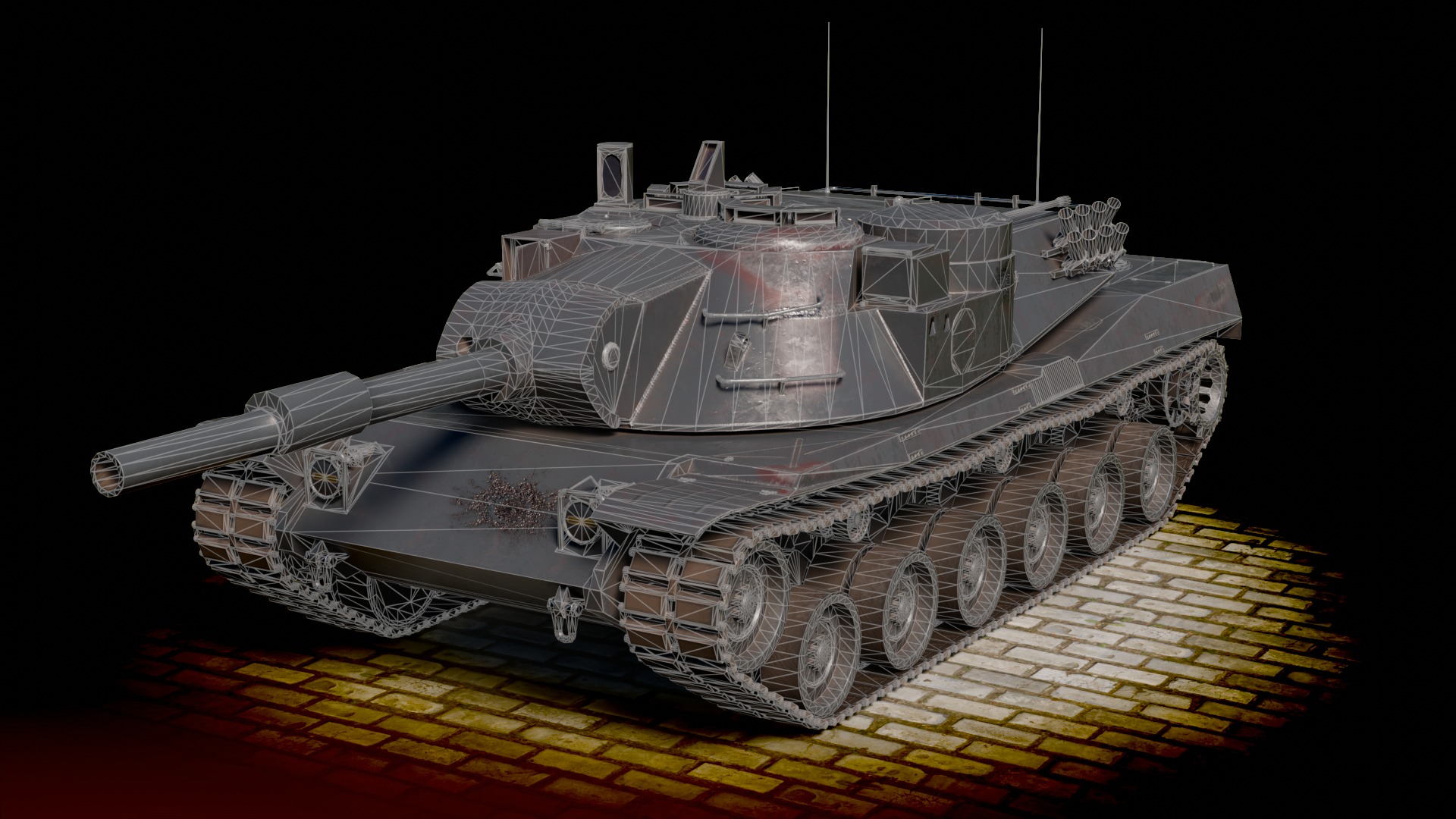 3D model KPZ-70 MBT-70 PBR VR / AR / low-poly | CGTrader