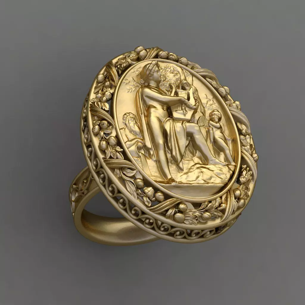 italian statue Panno Raznoe Ring 3D Print Model 3D print model_0