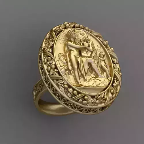 italian statue Panno Raznoe Ring 3D Print Model