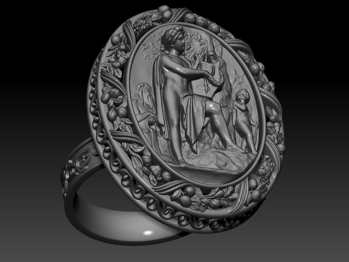 italian statue Panno Raznoe Ring 3D Print Model 3D print model_8