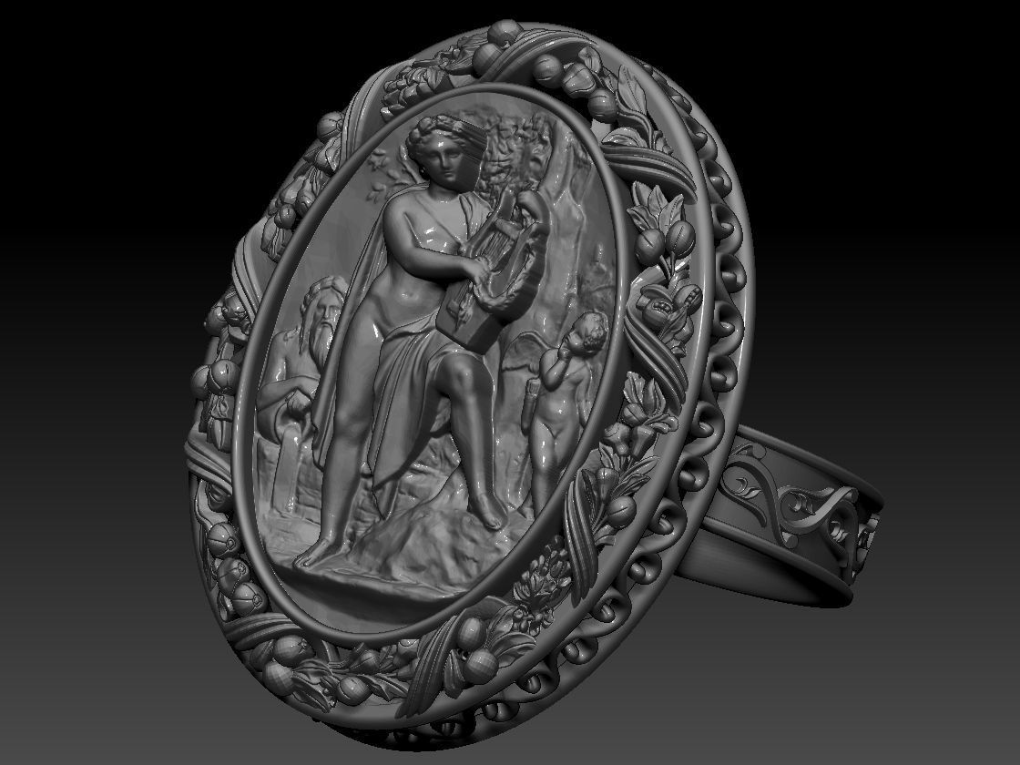italian statue Panno Raznoe Ring 3D Print Model 3D print model_10