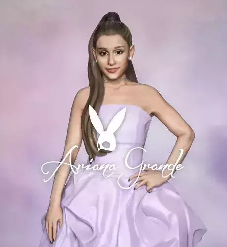 Ariana Grande Singer Songwriter Actress Statue Arianators Ari 3D print model