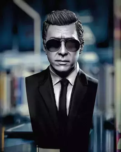 John Wick Caine Donnie Yen bust headsculpt 3D print model