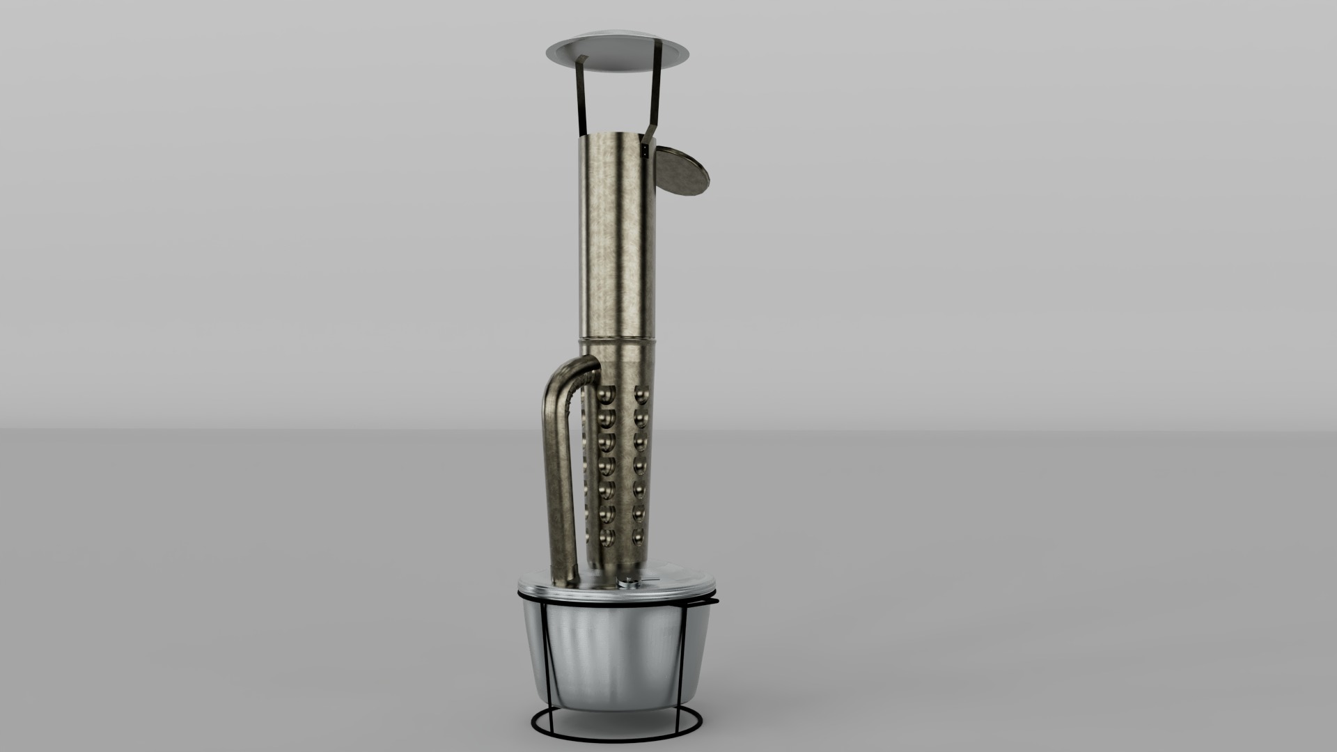 Smudge Pot Orchard Heater Low-poly 3D model_2