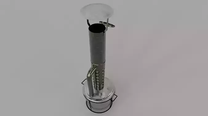 Smudge Pot Orchard Heater Low-poly 3D model