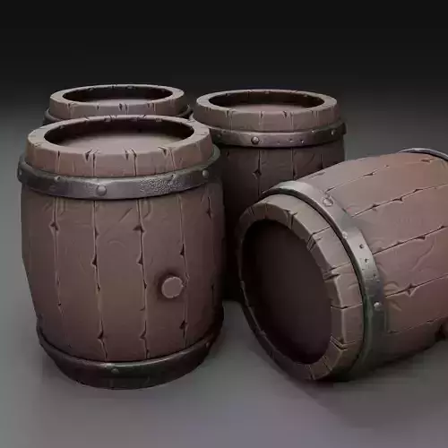 Barrel - Game Ready - Low Poly