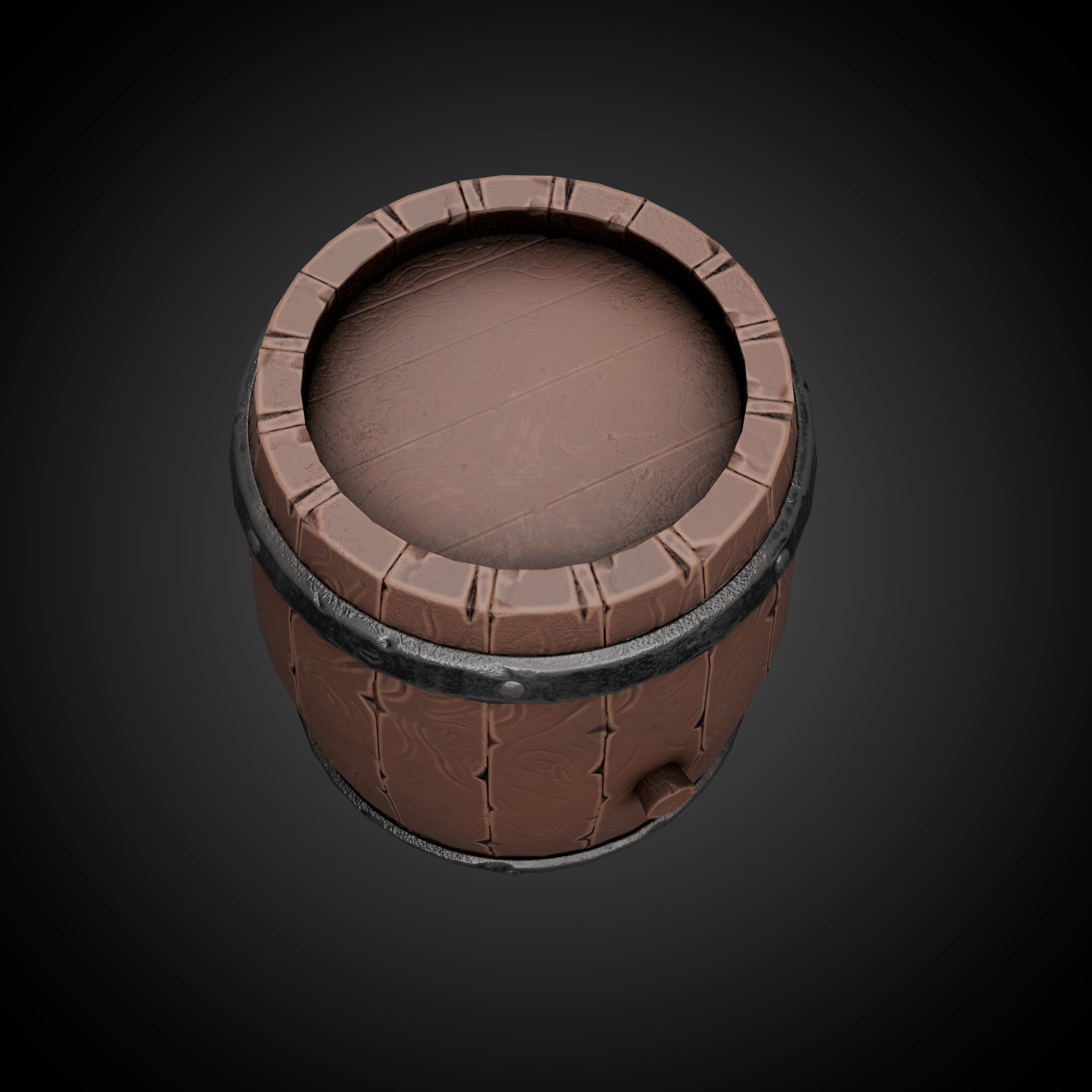 Barrel - Game Ready - Low Poly Low-poly 3D model_2