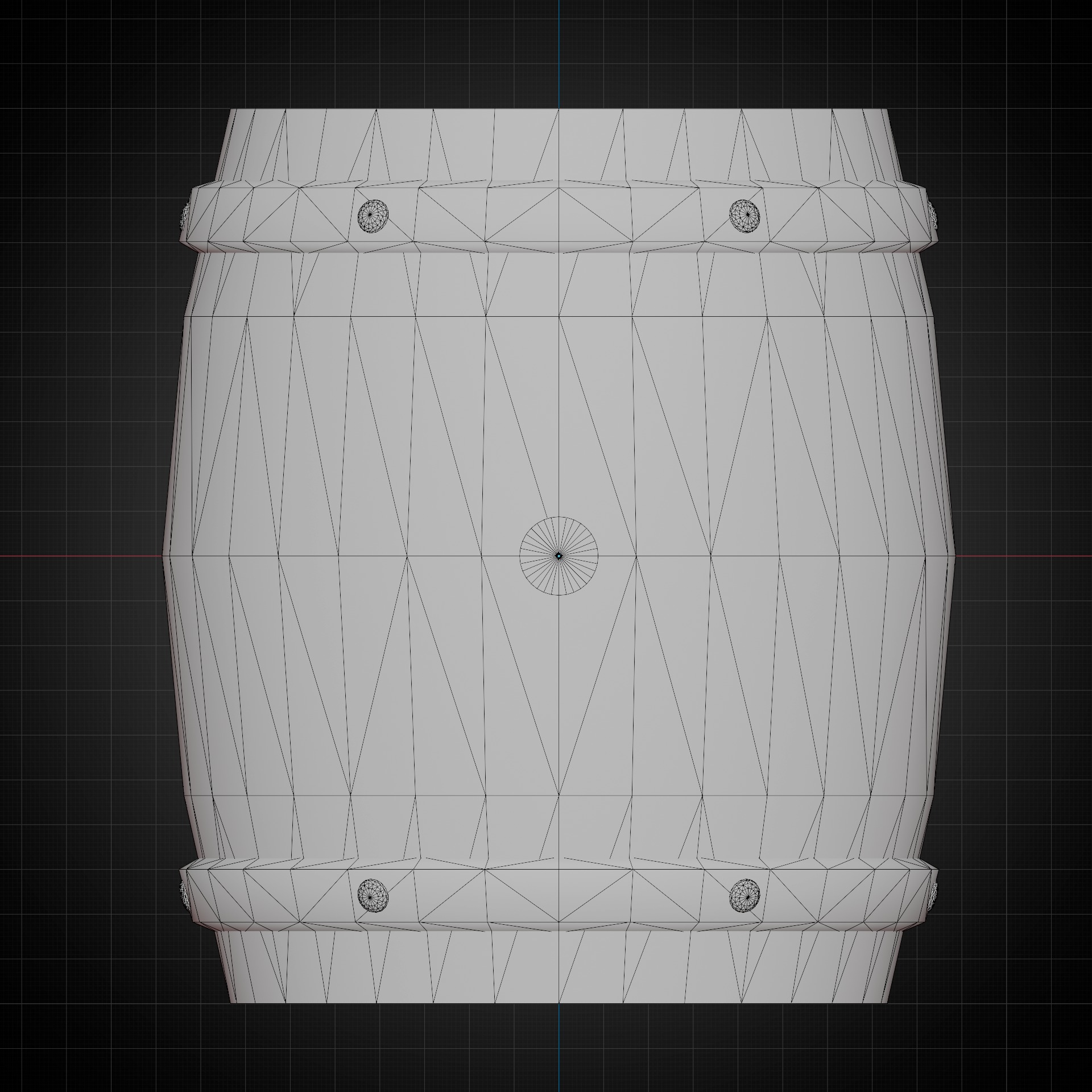 Barrel - Game Ready - Low Poly Low-poly 3D model_5