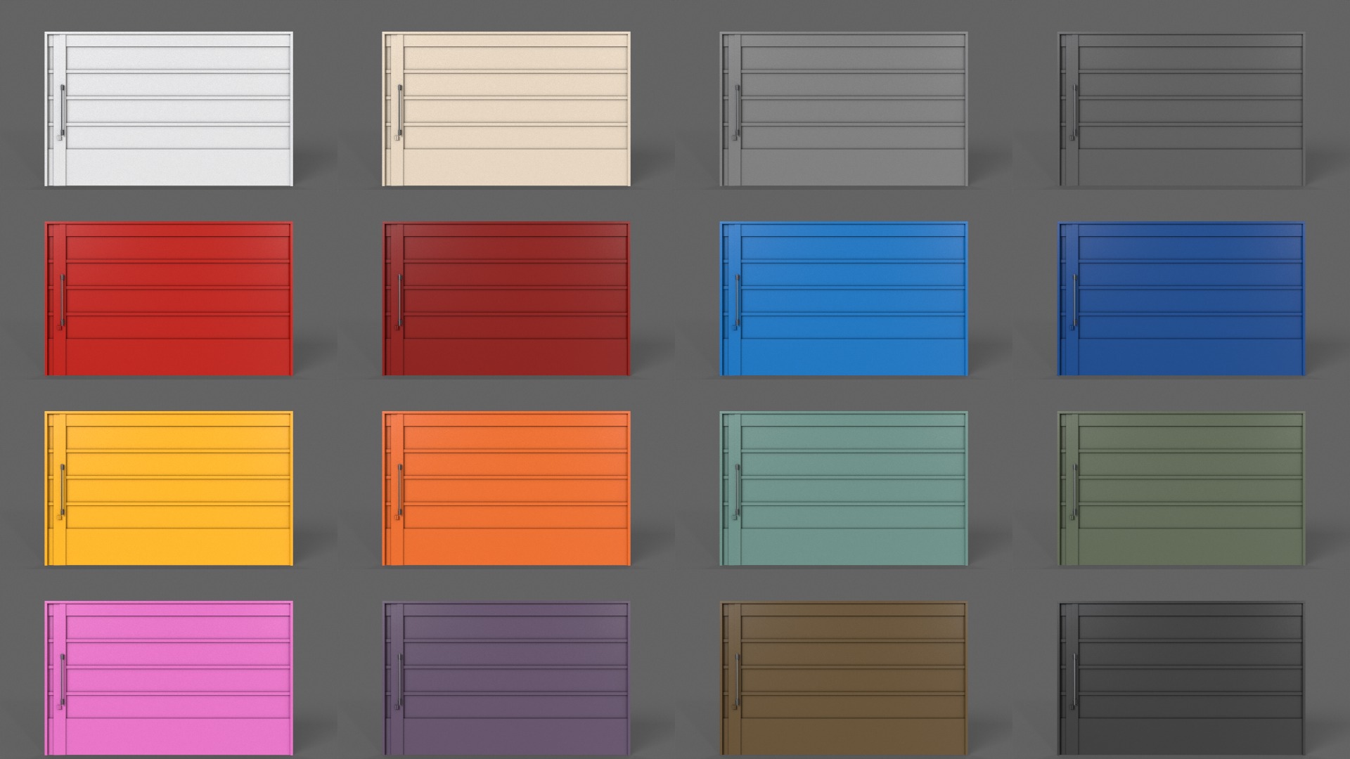 PBR Industrial Gates 3D Model Collection_10