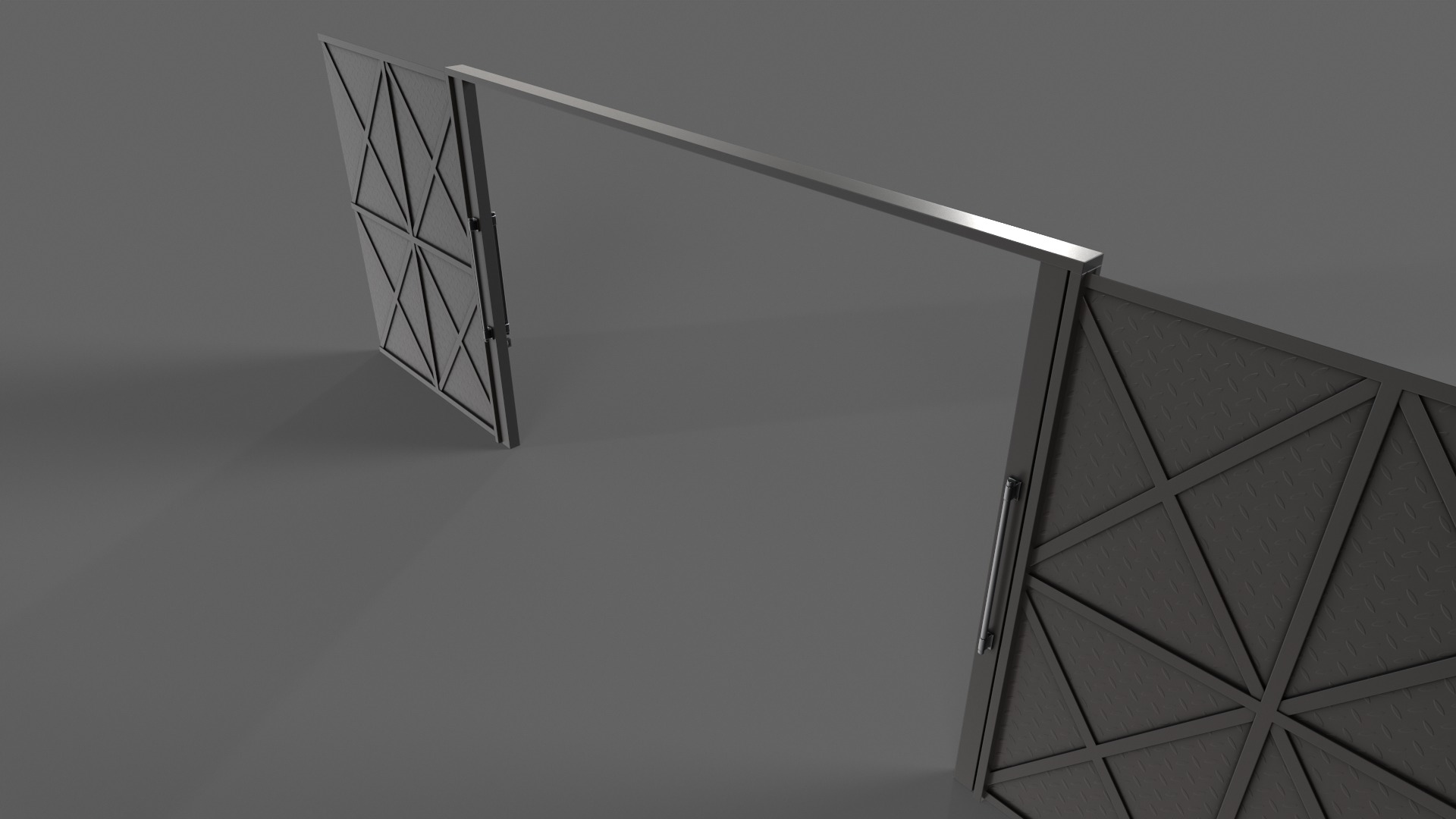 PBR Industrial Gates 3D Model Collection_34