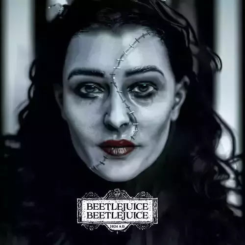 Halloween Mask Delores Beetlejuice Monica Bellucci Tim Burton 3D print model